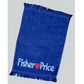 TL11 Lightweight Fingertip Fringed Towel 11x18 Navy (Printed)